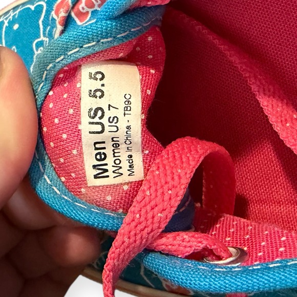 Vans x Hello Kitty Authentic Low Top Sneakers in Blue and Pink Size‎ 7 Women - Picture 7 of 7